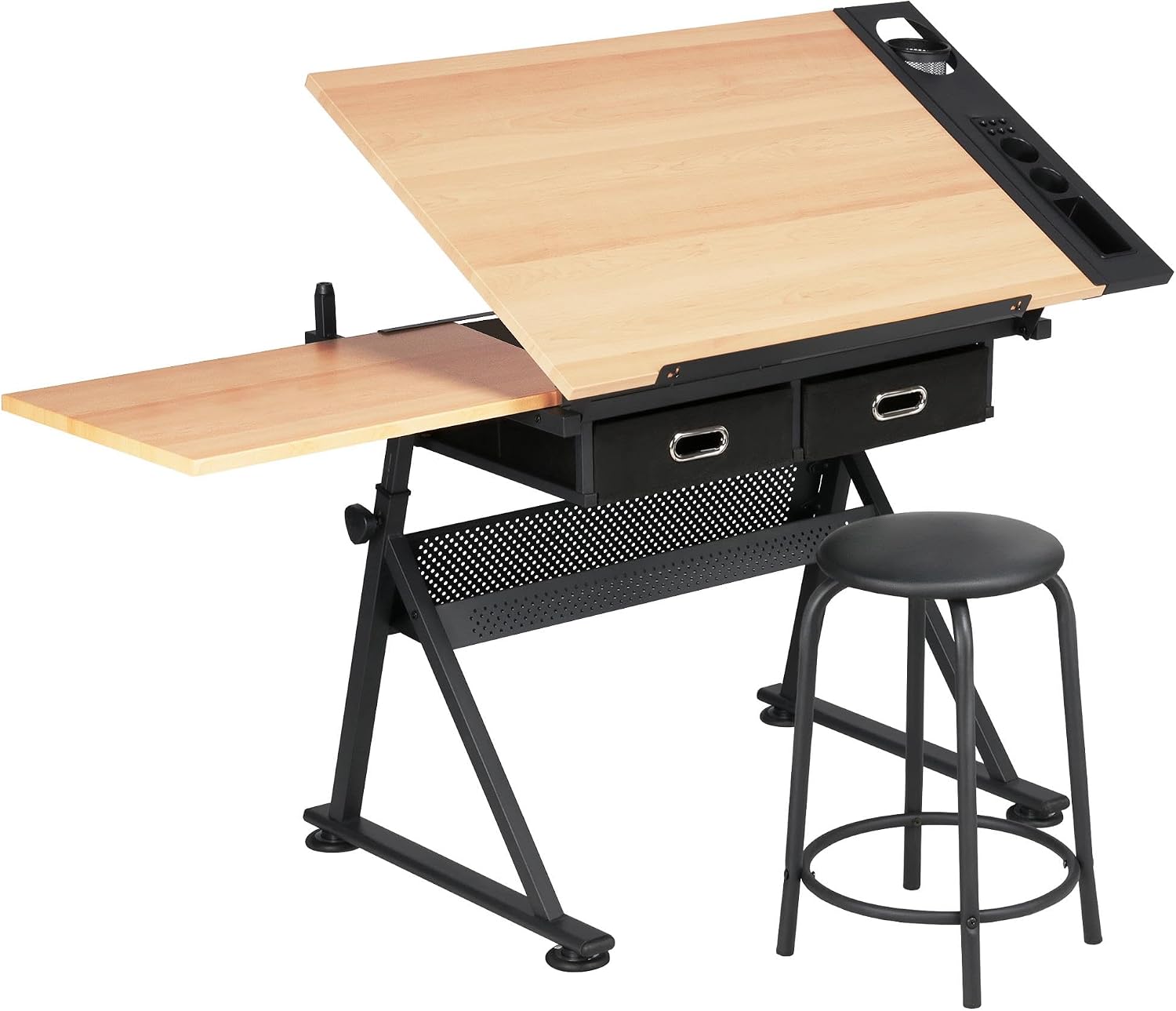 Art Craft Us - Mesa de dibujo ajustable con taburete