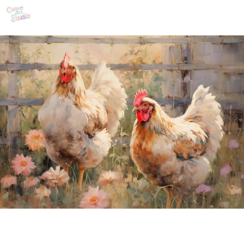 Art Craft Kitchen - Póster de Animales del Paisaje Campestre