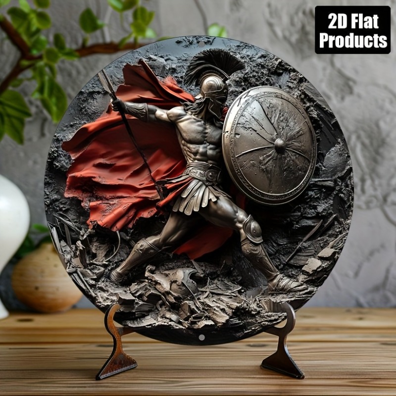 Art Craft Kitchen - Spartan Warrior Arte de pared redondo