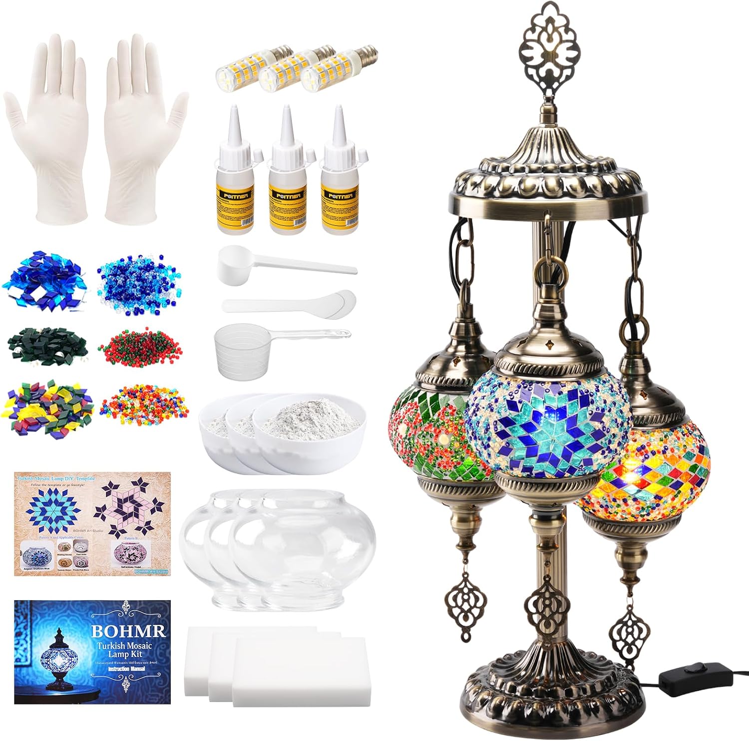 Art Craft Us - Kit de Lámpara Turca de Mosaico