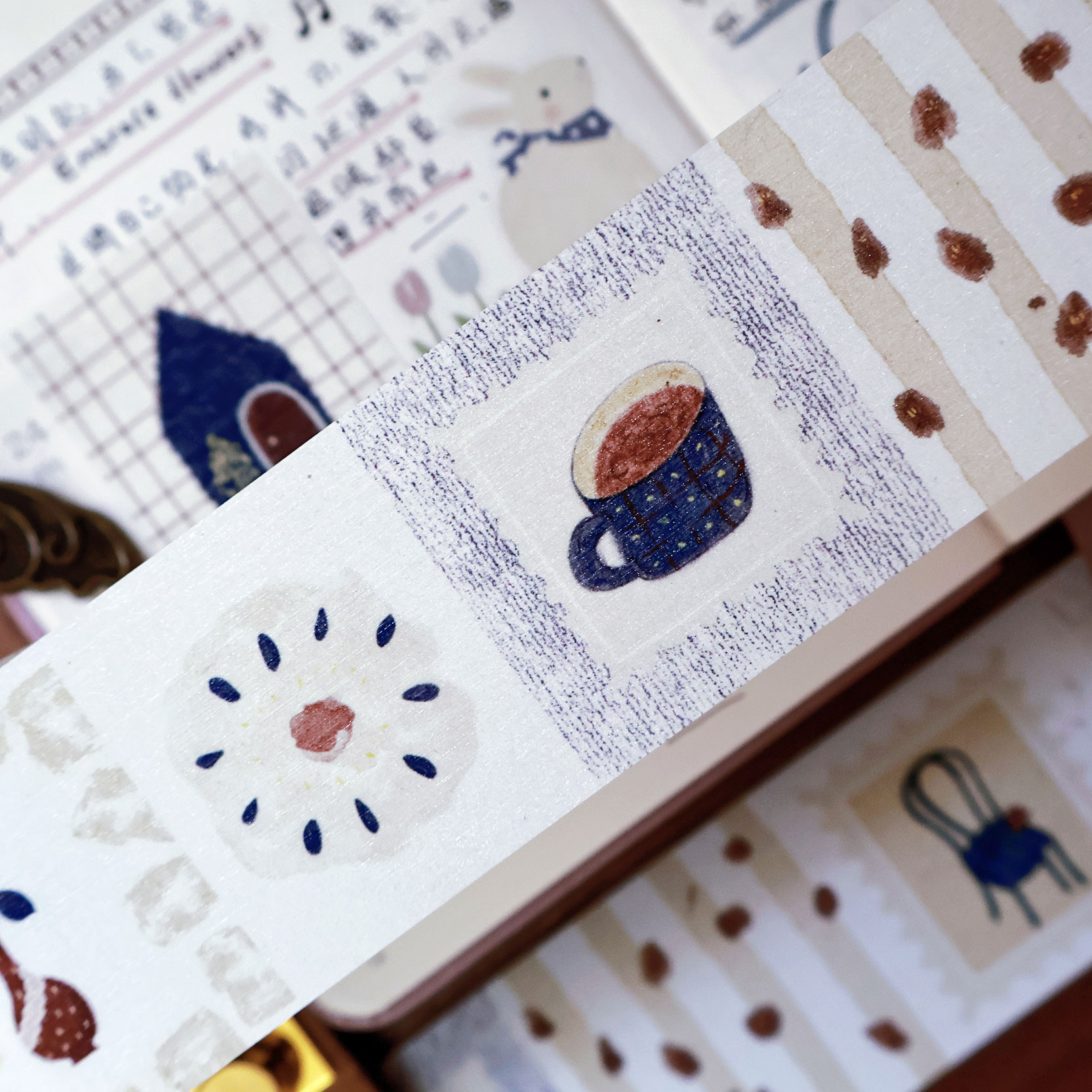 Washi Tape Rolls - YiEr Studio Vintage antigua melodía Washi
