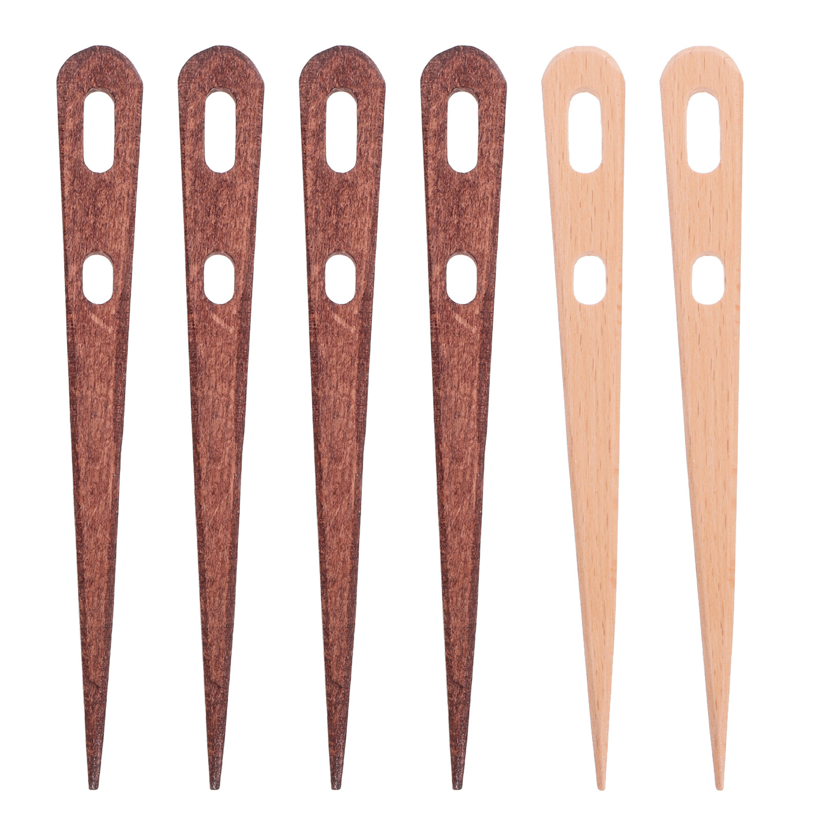 Art Craft Eyes - 3 pares de agujas de madera