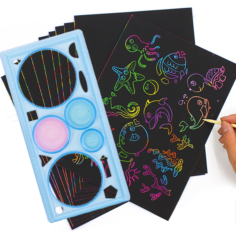 Juego de papel para dibujar co - Art Craft Rainbow reseña y precio