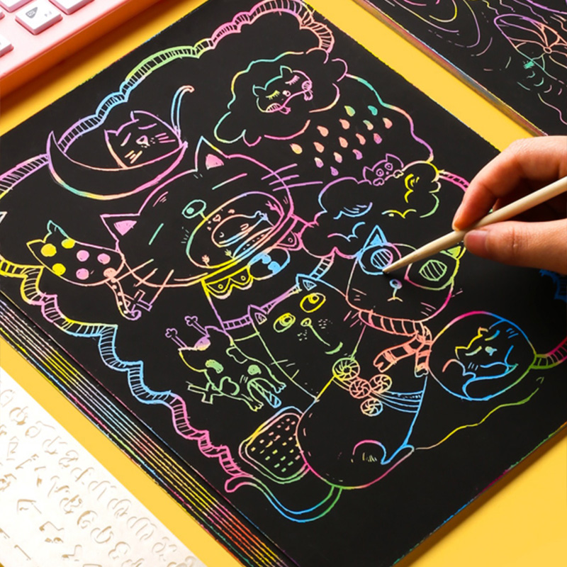 Juego de papel para dibujar co - Art Craft Rainbow reseña y precio
