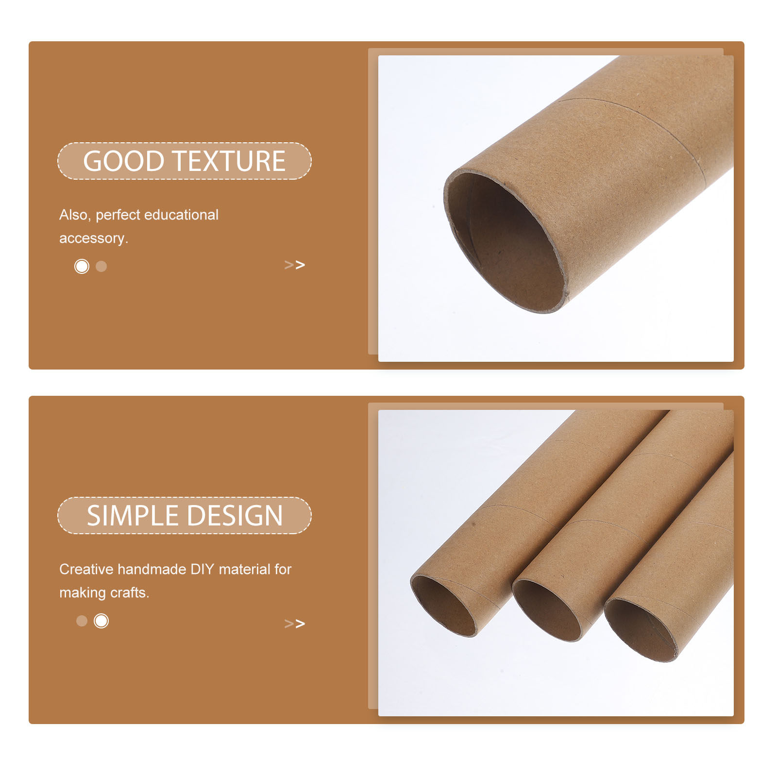 3 Tubos de Papel Redondos para - Art Craft Education reseña y precio