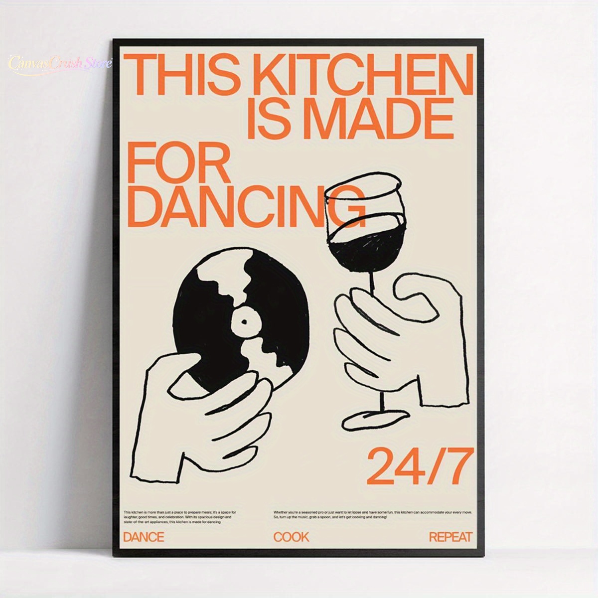 Póster de Lona Decorativo para - Art Craft Kitchen reseña y precio