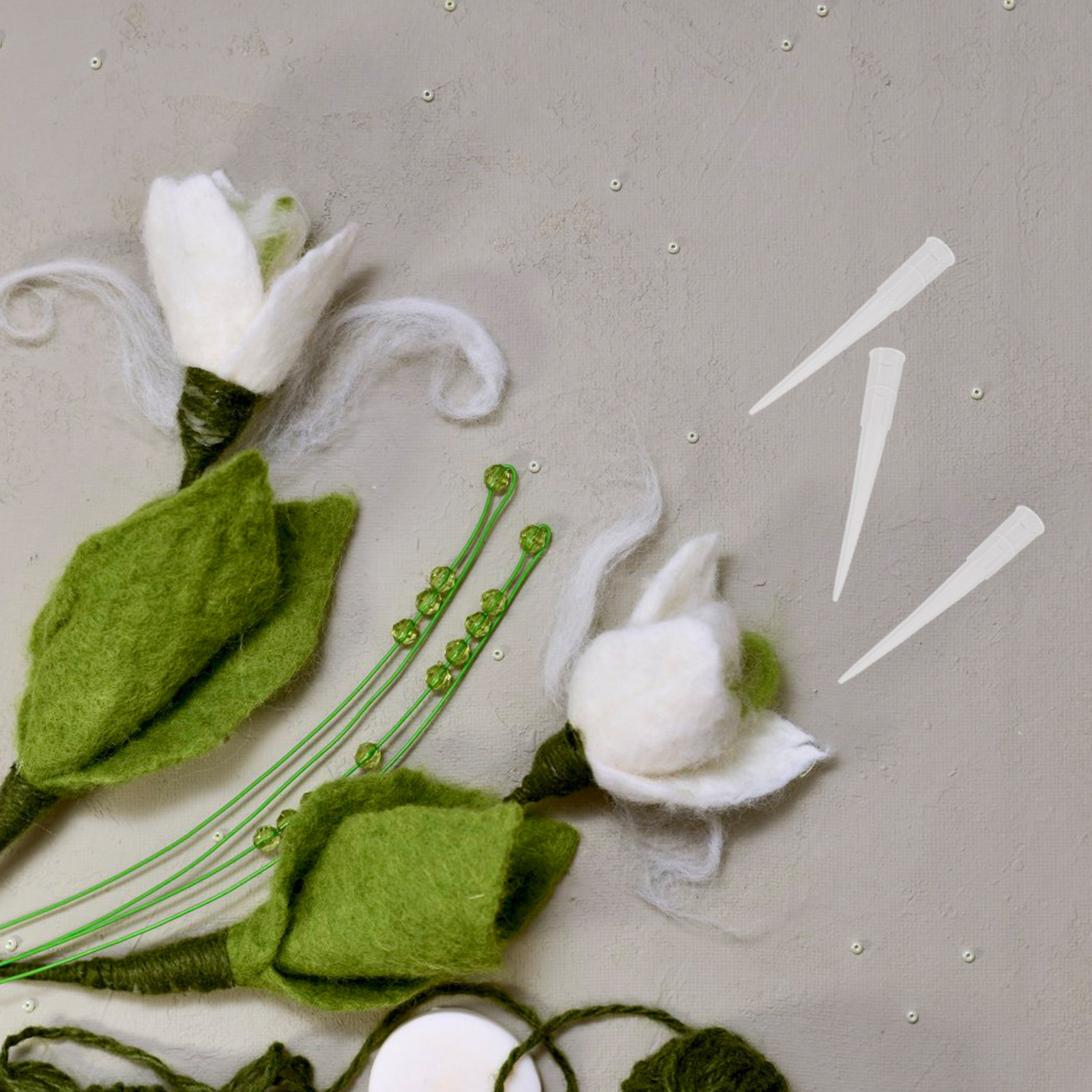 100 piezas de fijadores de tub - Art Craft Flower reseña y precio
