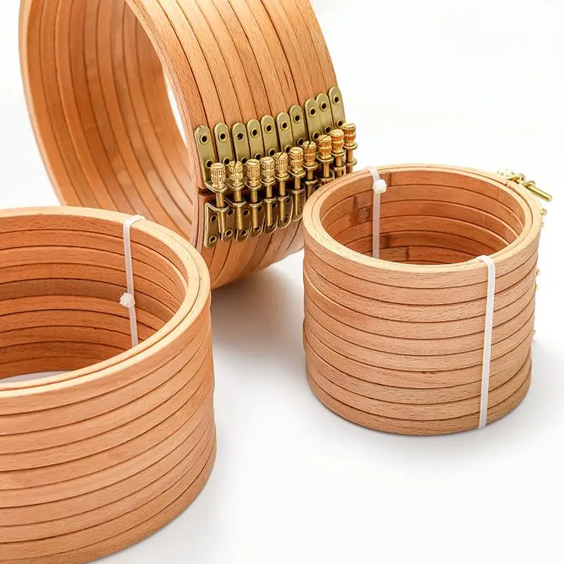 Aros de bordado de madera de h - Embroidery Hoop Kit reseña y precio