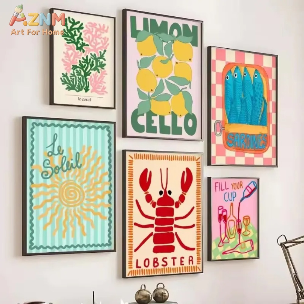 AZNM - Decoración de pared par - Art Craft Kitchen reseña y precio