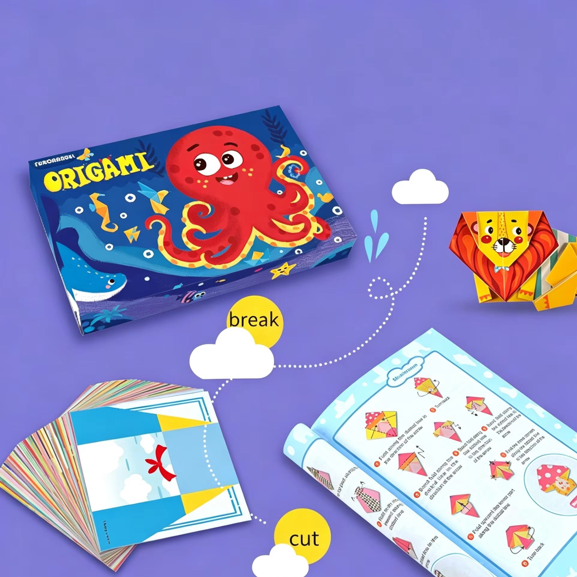 108 Páginas de Papel de Origam - Art Craft Education reseña y precio