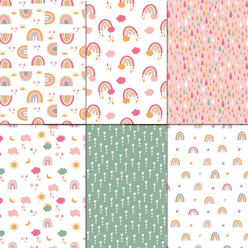 24 Hojas/Set de Papel Artesana - Art Craft Rainbow reseña y precio