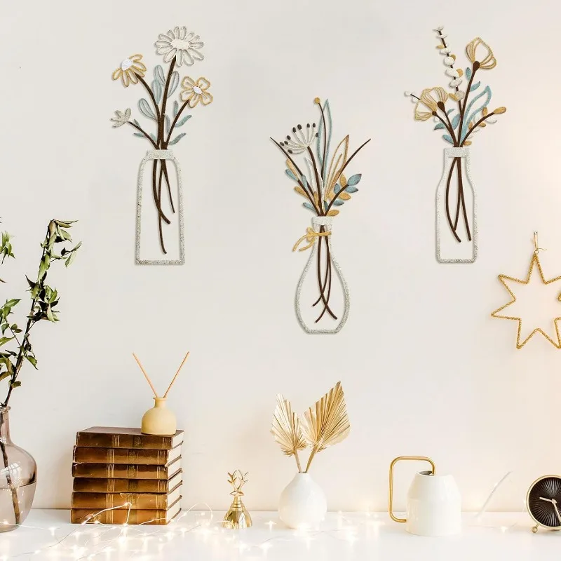 3 piezas de flores de metal pa - Art Craft Flower reseña y precio