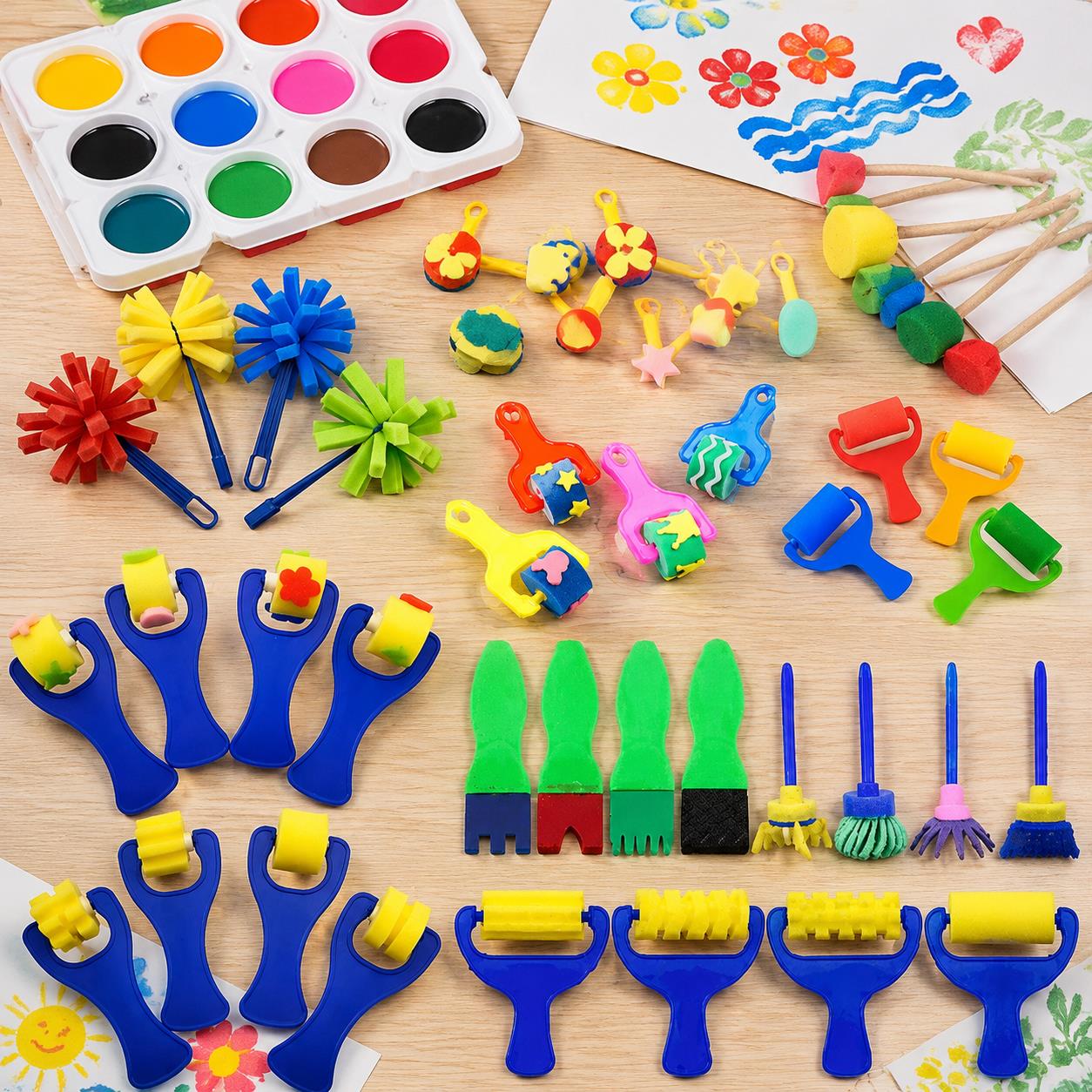 Paquete de esponjas y pinceles - Art And Craft Studio reseña y precio