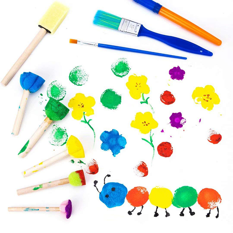 Paquete de esponjas y pinceles - Art And Craft Studio reseña y precio