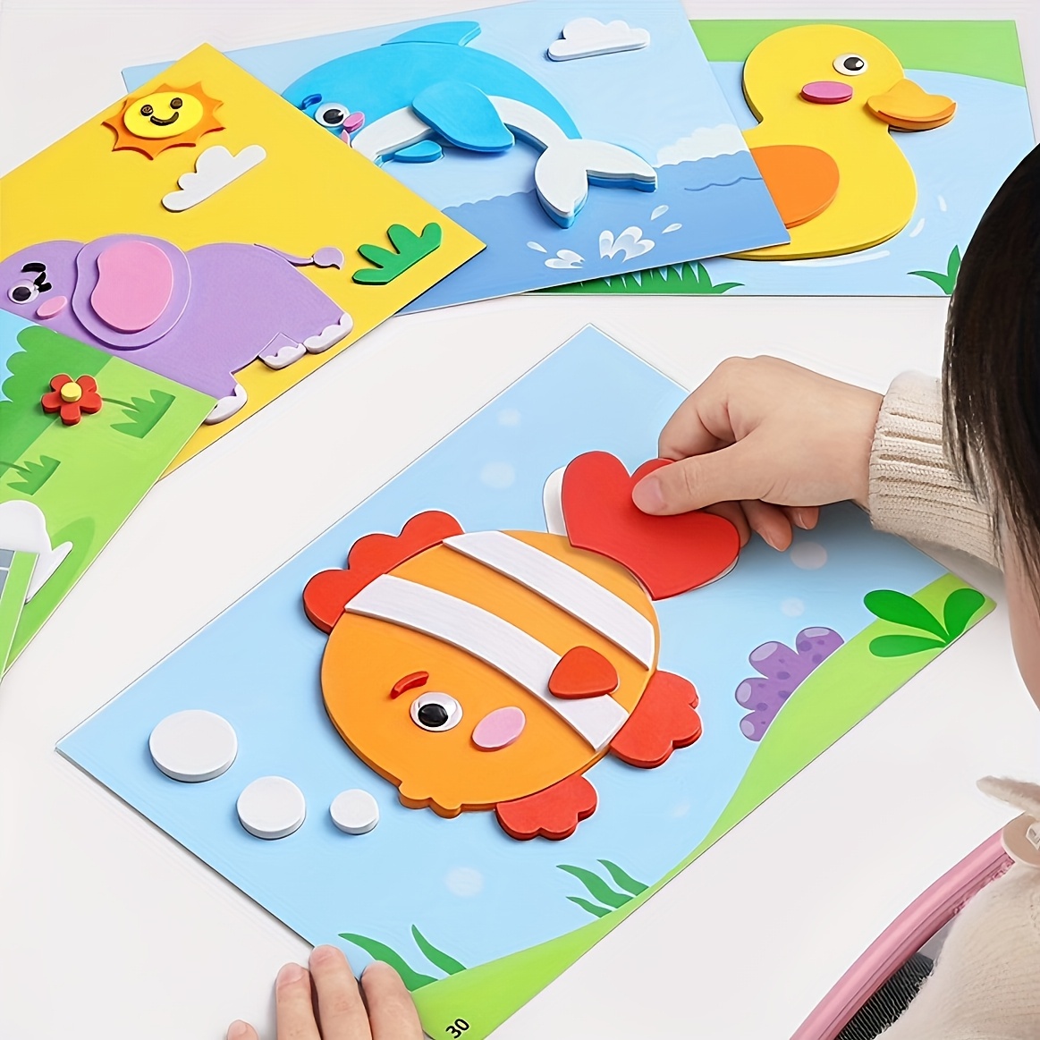 Pegatinas 3D para Niños, Desec - Art Craft Education reseña y precio