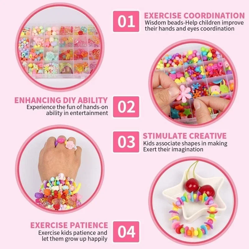 Juego de cuentas DIY para niña - Art Craft Rainbow reseña y precio
